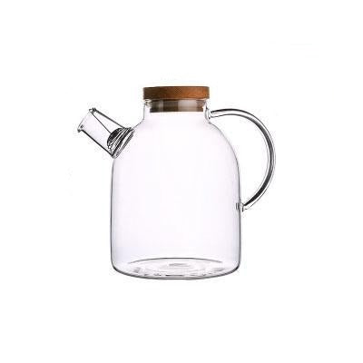 Borosilikatglas Teapot Sæt med Eg Tray og Kopper