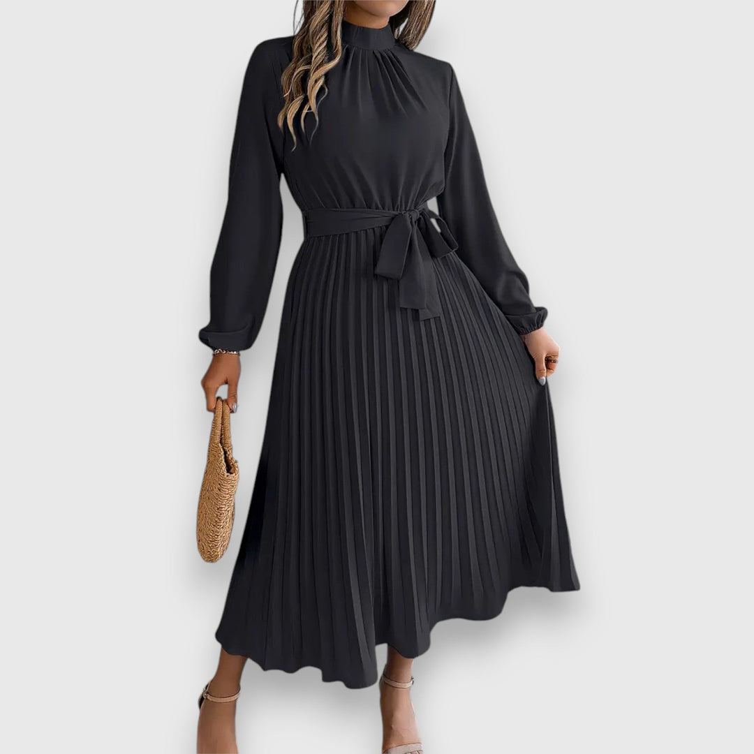 Rebecca™ | Elegant Plisseret Midi Kjole