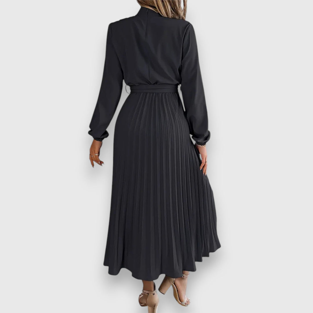 Rebecca™ | Elegant Plisseret Midi Kjole