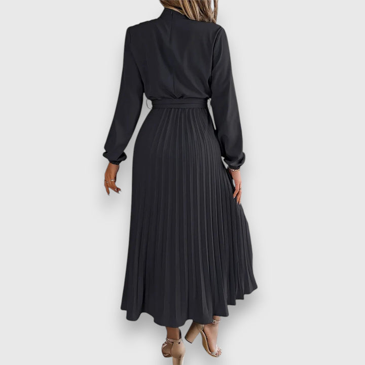 Rebecca™ | Elegant Plisseret Midi Kjole