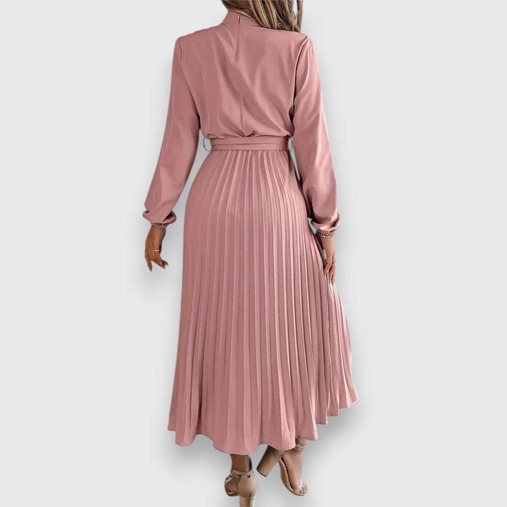 Rebecca™ | Elegant Plisseret Midi Kjole