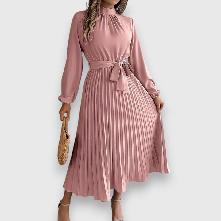 Rebecca™ | Elegant Plisseret Midi Kjole