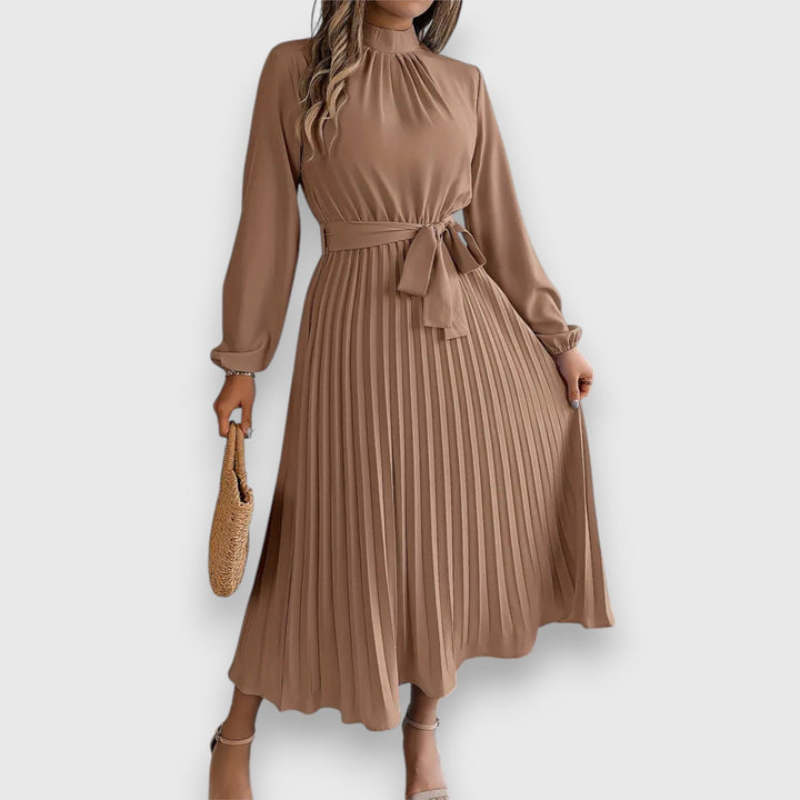 Rebecca™ | Elegant Plisseret Midi Kjole