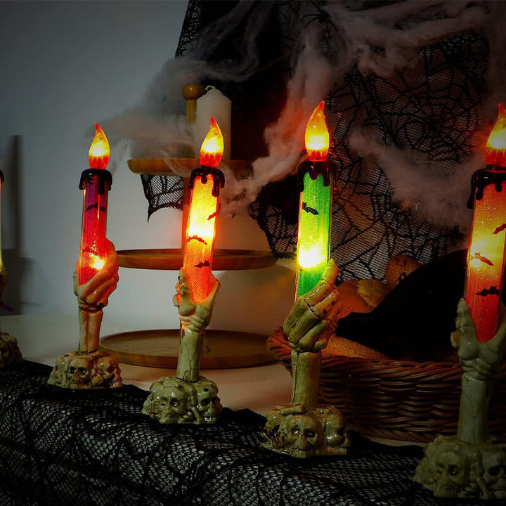 Solcelledrevet Halloween Spøgelses Hånd Lys Stake