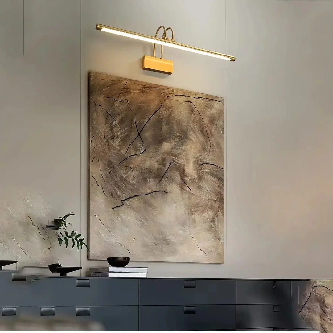 Guld Billedlys til Kunst og Spejle - Chic Design