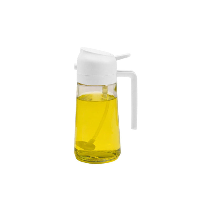 2-i-1 Glas Olie Dispenser og Sprayer med Tommelfingerpumpe