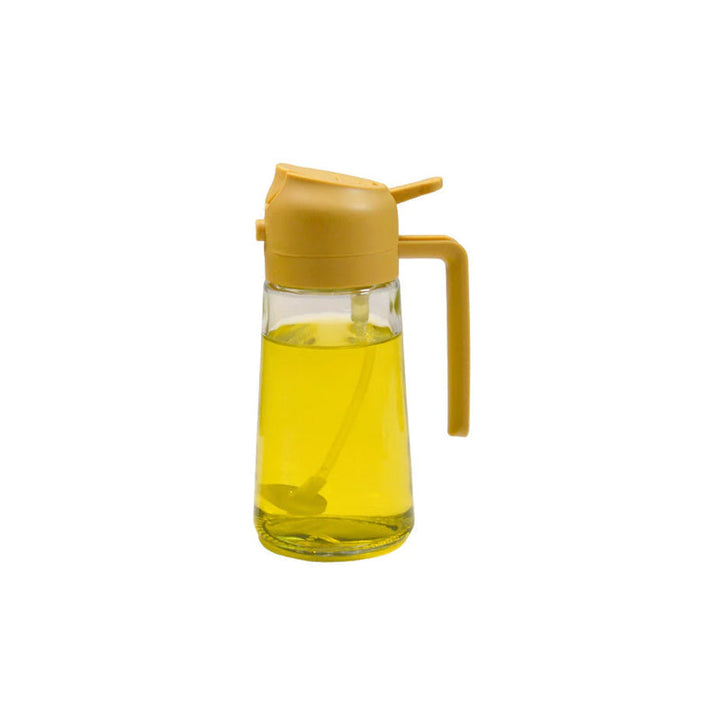 2-i-1 Glas Olie Dispenser og Sprayer med Tommelfingerpumpe