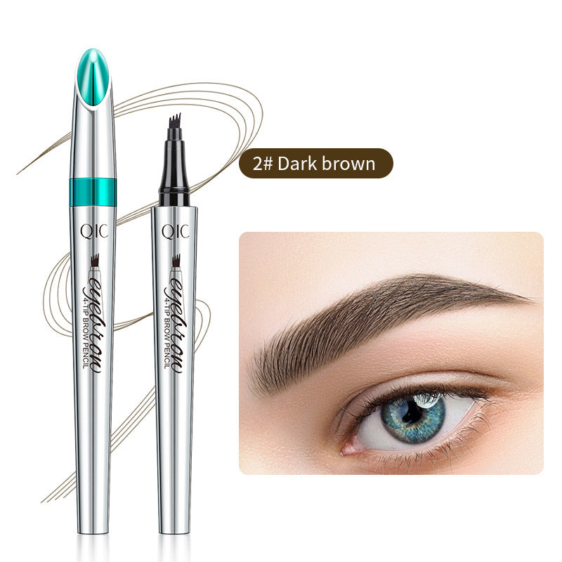 3D Vandtæt Microblading Øjenbrynsblyant med 4-Spids Design