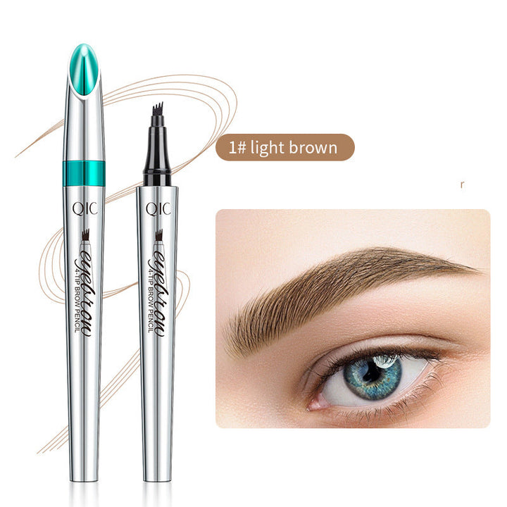 3D Vandtæt Microblading Øjenbrynsblyant med 4-Spids Design