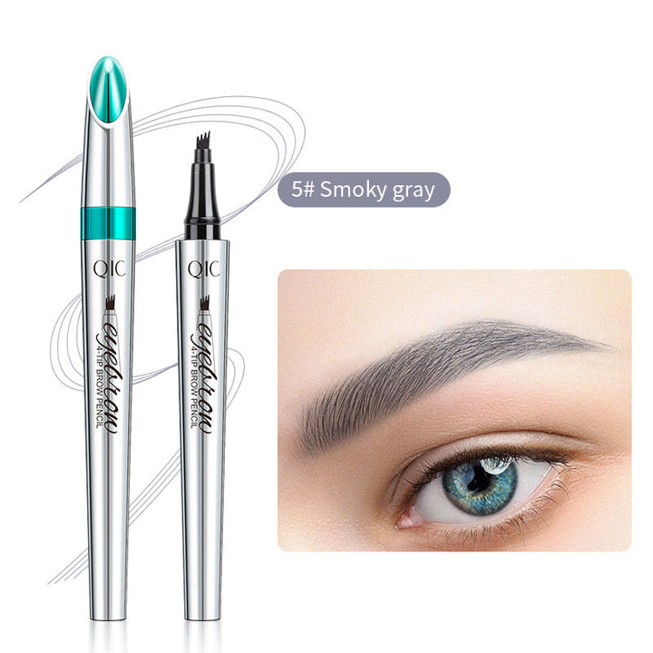 3D Vandtæt Microblading Øjenbrynsblyant med 4-Spids Design