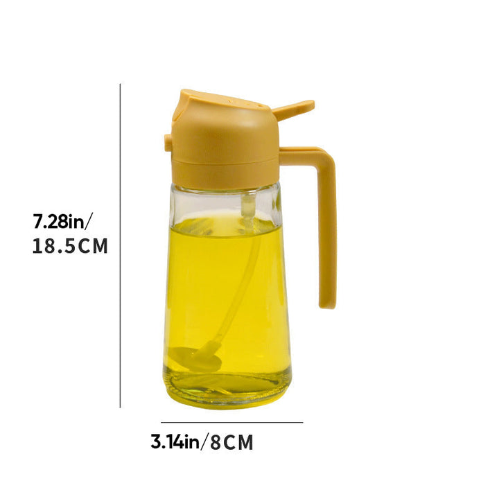 2-i-1 Glas Olie Spray og Dispenser med Præcis Dosering
