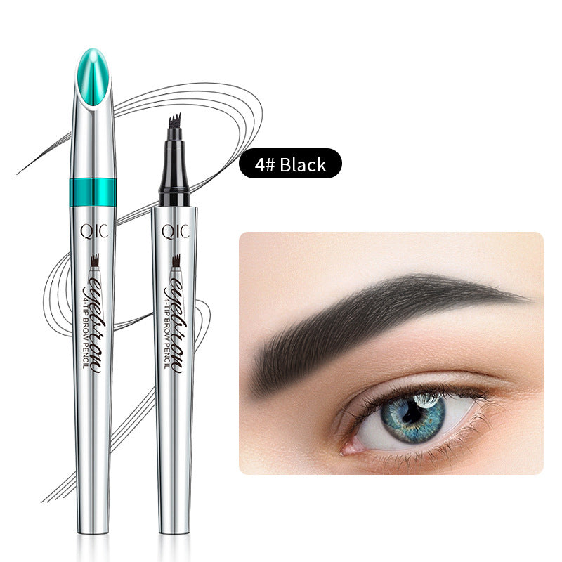 3D Vandtæt Microblading Øjenbrynsblyant med 4-Spids Design