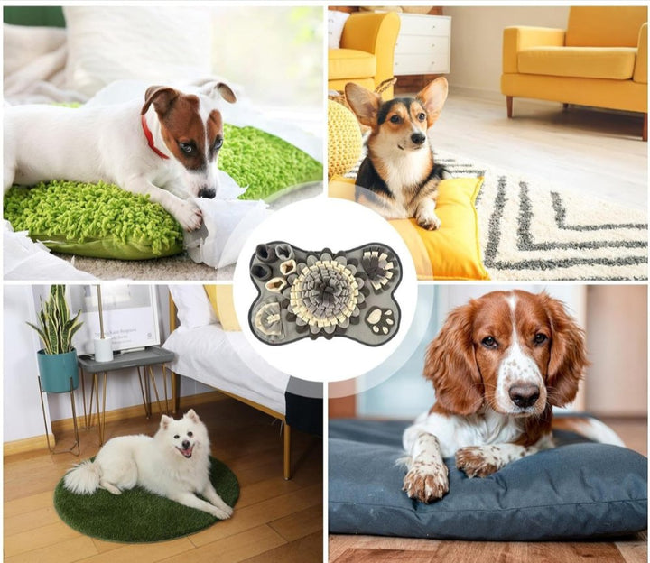 Interaktiv Snuffle Mat til Hunde - Foraging og Langsom Spisning