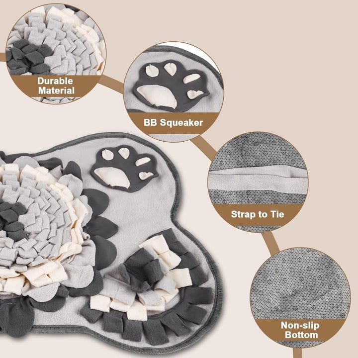 Interaktiv Snuffle Mat til Hunde - Foraging og Langsom Spisning