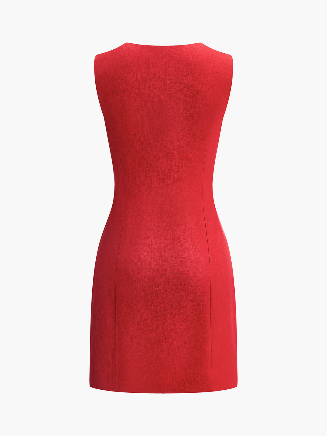 Ruby | Kvinders V-Hals Mini Kjole Uden Ærmer Fitted Sommerkjole