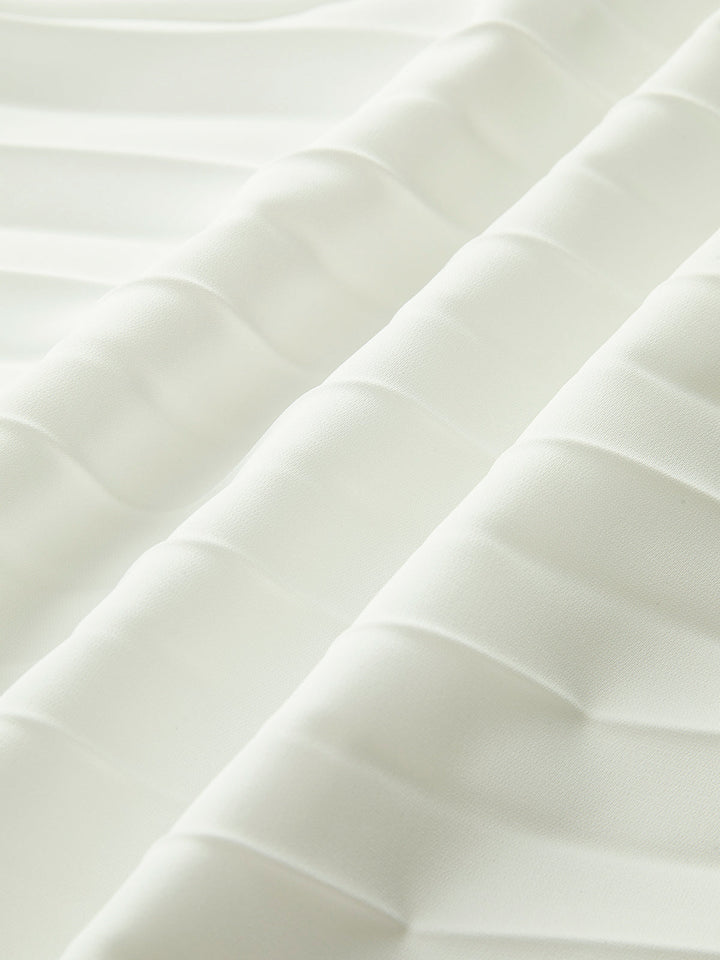 Wien | Kvinders Strapless Plisseret Maxi Kjole med Side Slids