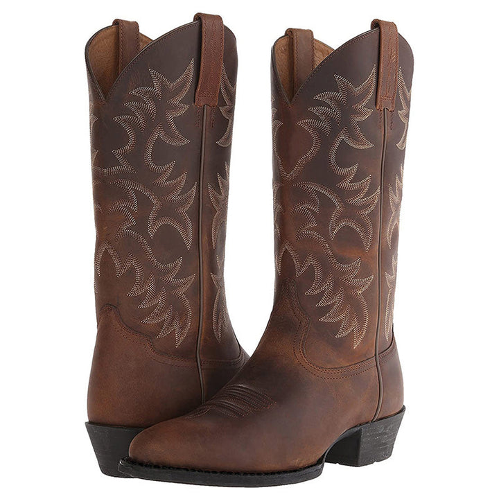 Emilia | Dame Chik Cowboy Støvler med Stilfulde Detaljer