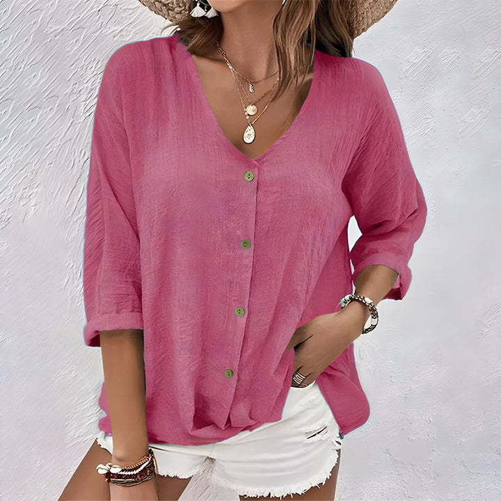 Marcia™ | Casual Knap-Op Bluse