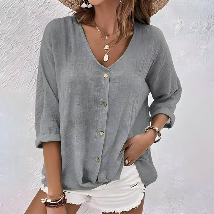 Marcia™ | Casual Knap-Op Bluse