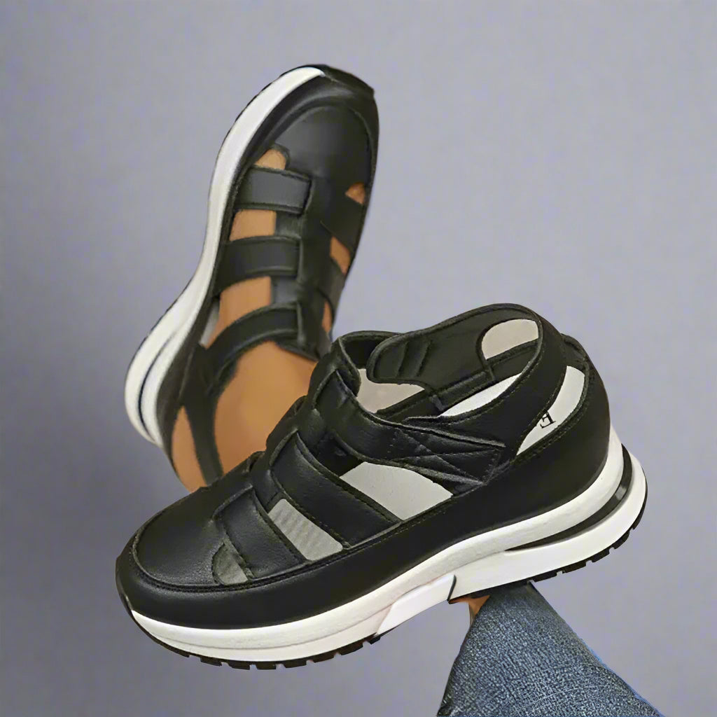 Jessica | Damernes Sport Riemen Plateau Fritidssneakers