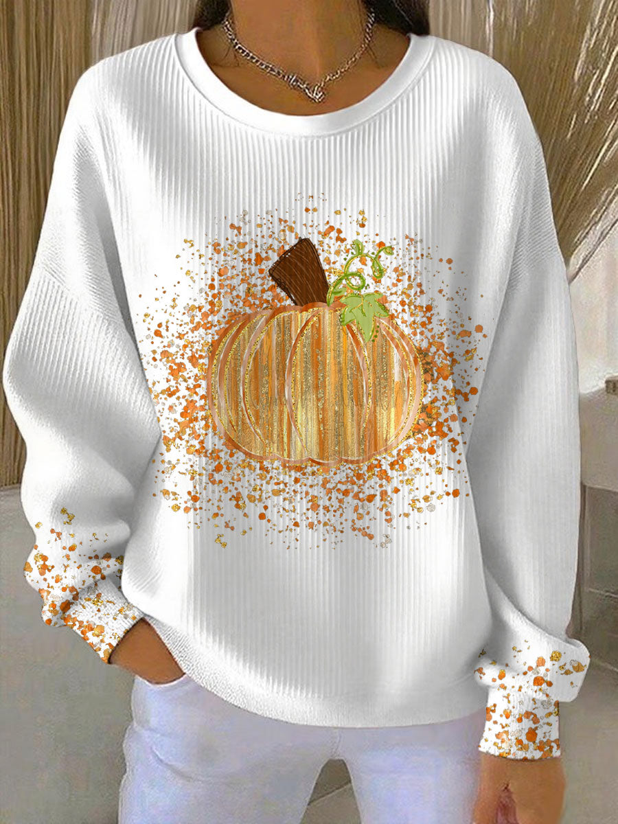 Bridgette™ | Græskar Kunst Sweatshirt