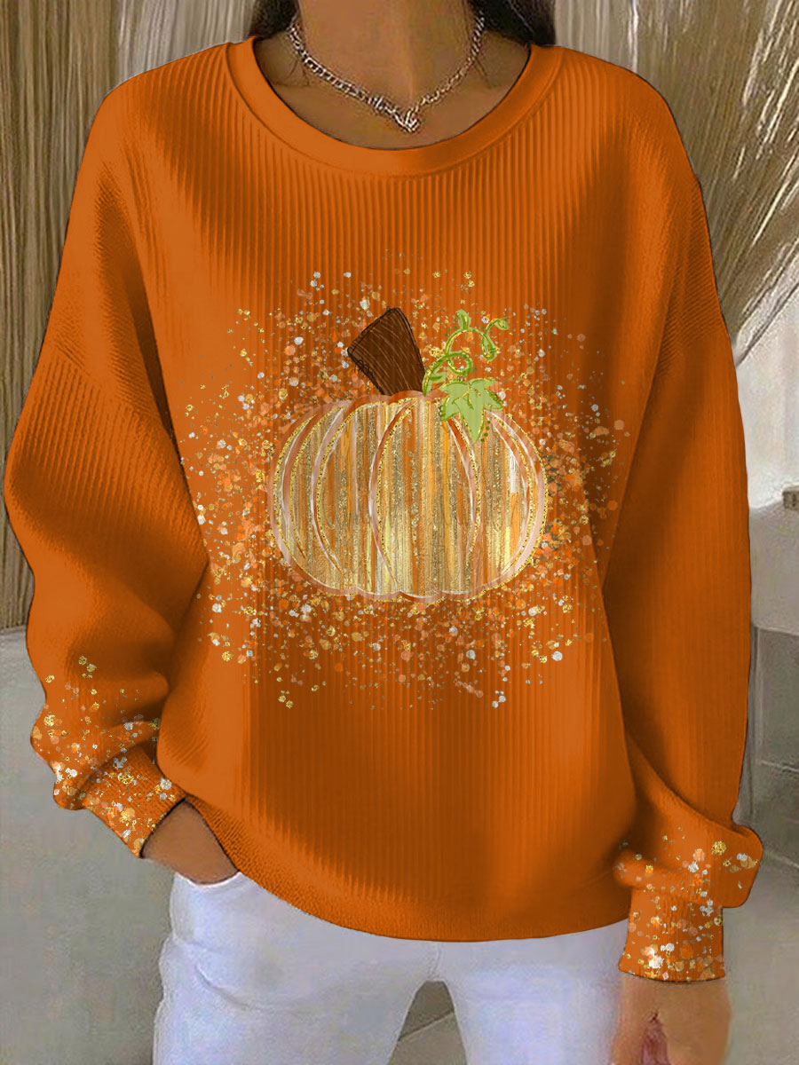 Bridgette™ | Græskar Kunst Sweatshirt