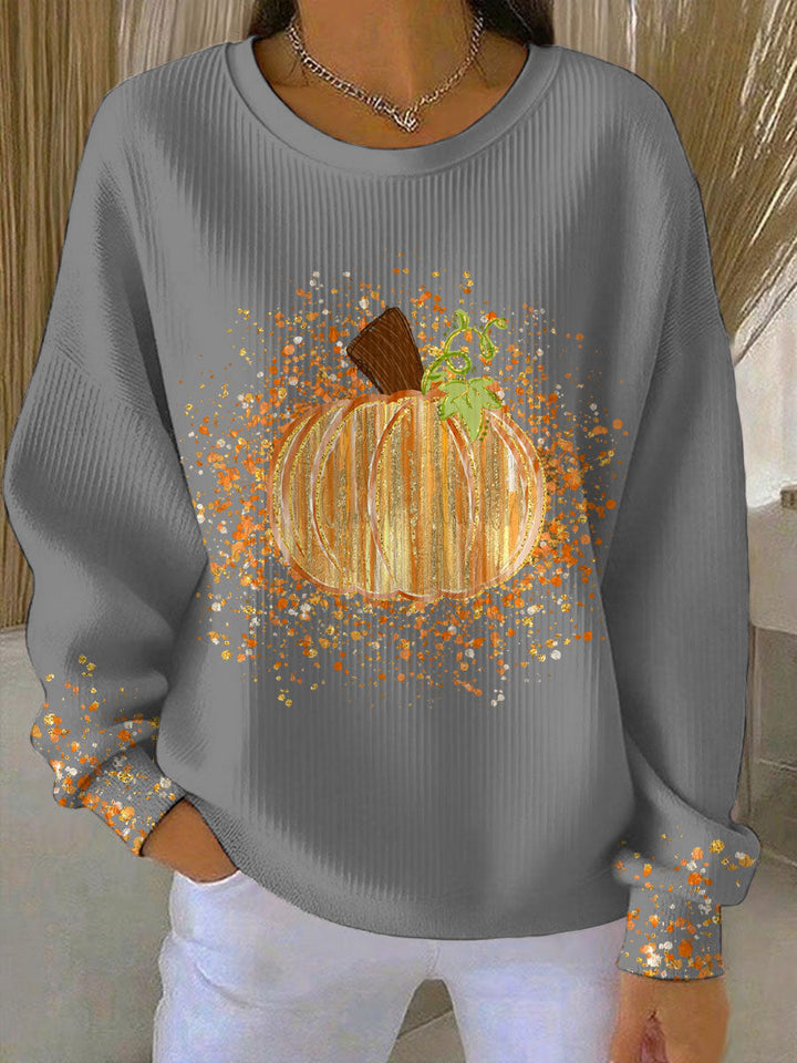 Bridgette™ | Græskar Kunst Sweatshirt