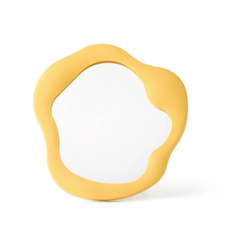 Bølgeformet Makeup Spejl med Stativ i Elegant Design