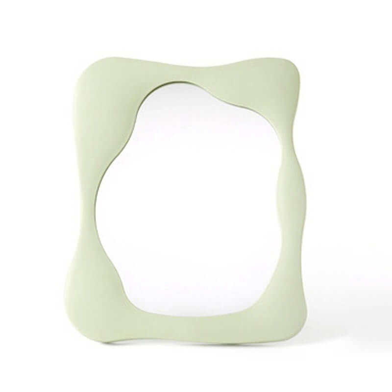 Bølgeformet Makeup Spejl med Stativ i Elegant Design