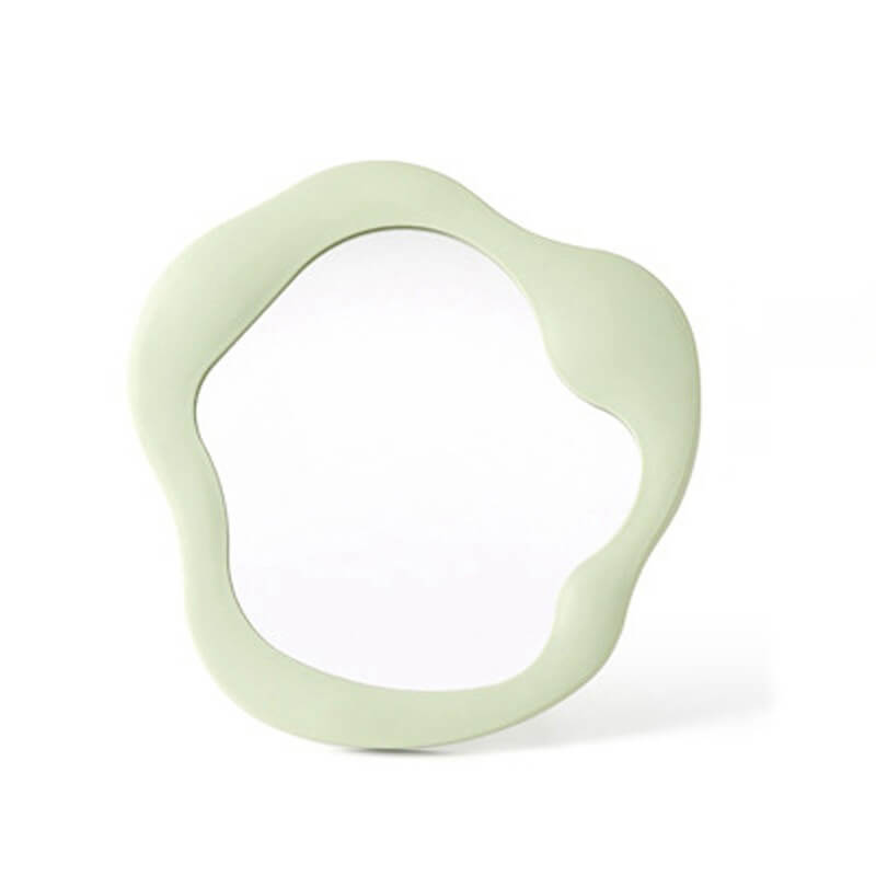 Bølgeformet Makeup Spejl med Stativ i Elegant Design