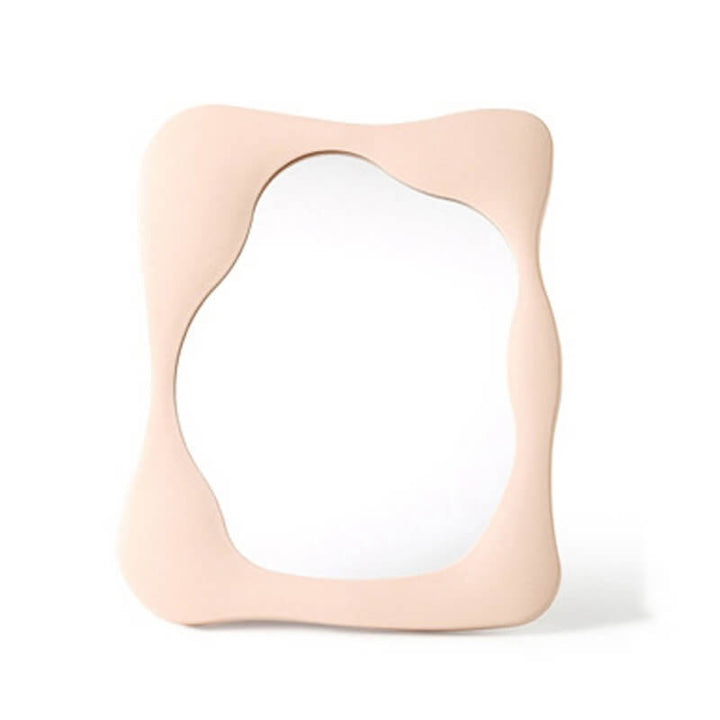 Bølgeformet Makeup Spejl med Stativ i Elegant Design