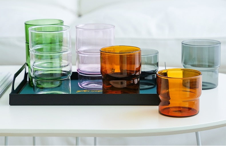 Stabelbare Drikkeglas i Borosilikatglas - Miljøvenlige & Tåler Opvaskemaskine
