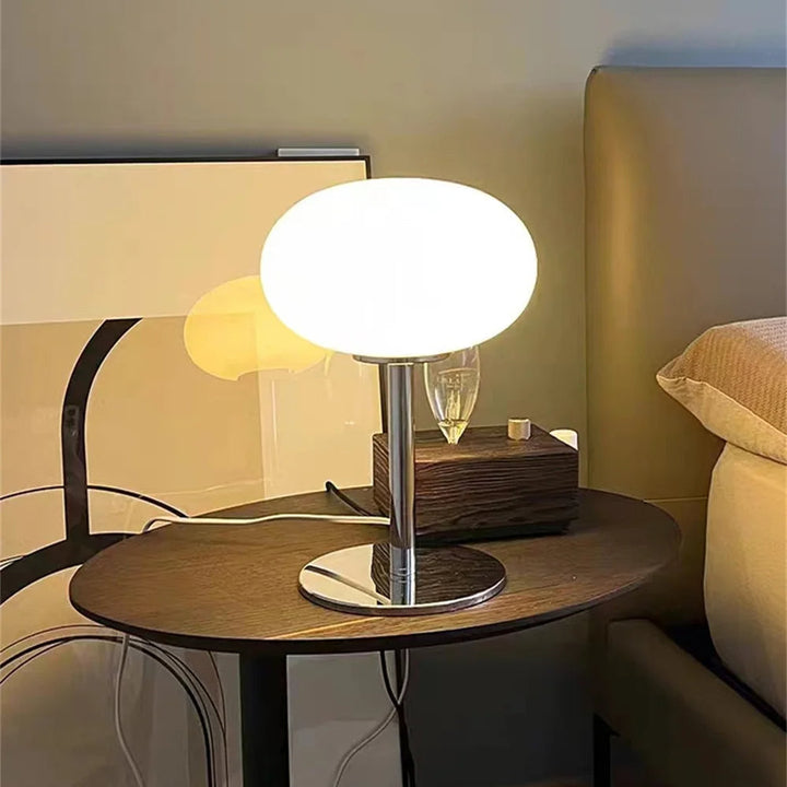 Dæmpbar Rund LED Bordlampe med Justerbar Lysstyrke