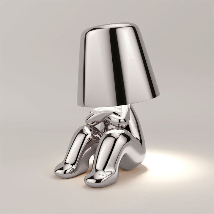 Moderne Genopladelig Bordlampe med Varmt Lys