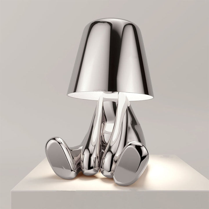 Moderne Genopladelig Bordlampe med Varmt Lys