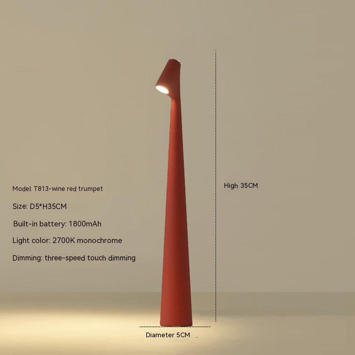 Genopladelig LED Bordlampe med Dæmpbart Lys og Minimalistisk Design