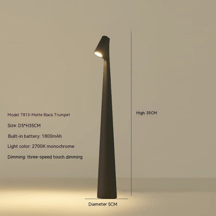 Genopladelig LED Bordlampe med Dæmpbart Lys og Minimalistisk Design
