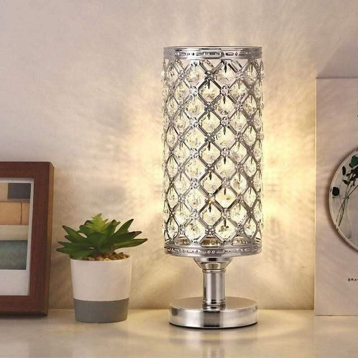Moderne LED Bordlampe med Touch Control og Frostet Glas