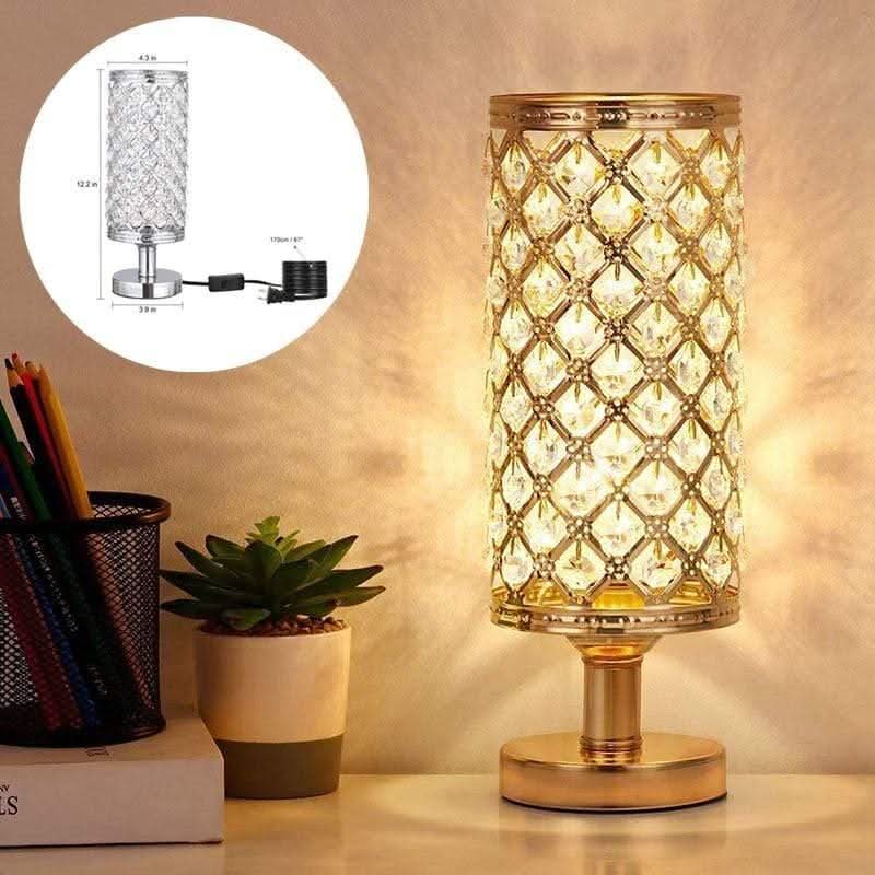 Moderne LED Bordlampe med Touch Control og Frostet Glas