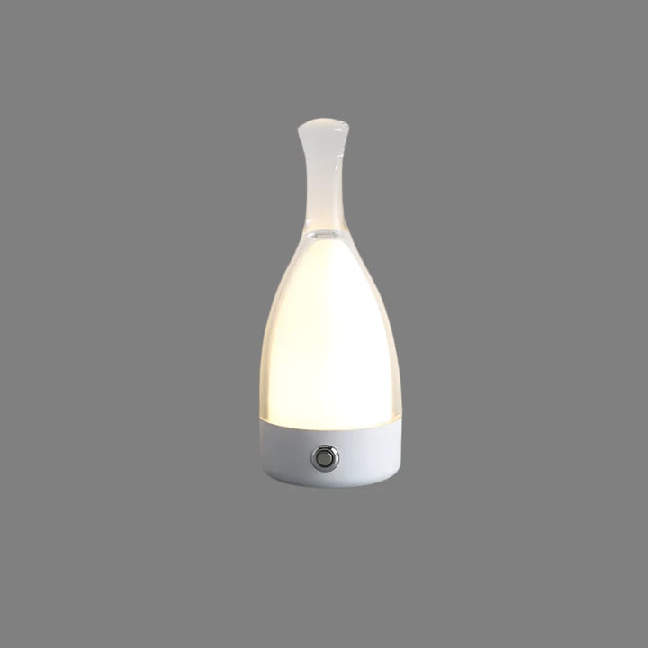 Vinflaskeformet USB Genopladelig Bordlampe med Dæmpbart LED-lys