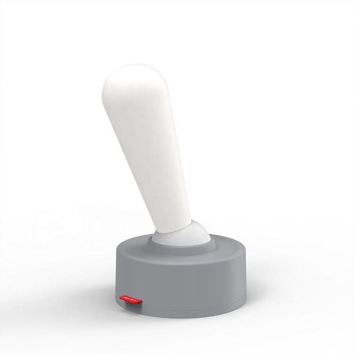 Genopladelig Retro Bordlampe med Håndtag Kontakt og LED Lys