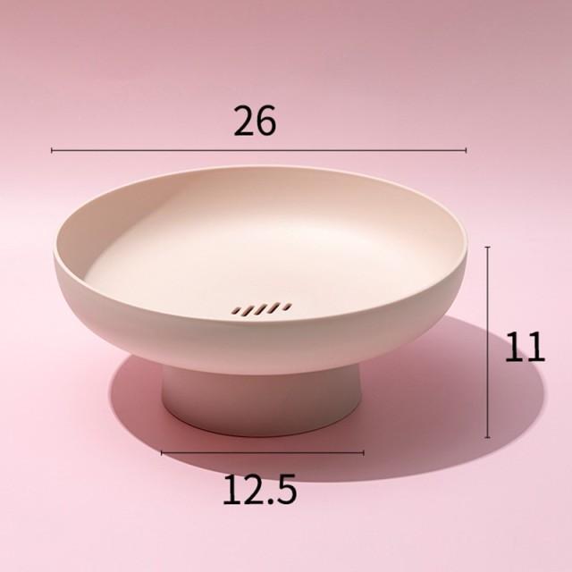 Pastel Rund Serveringsbakke i Plast