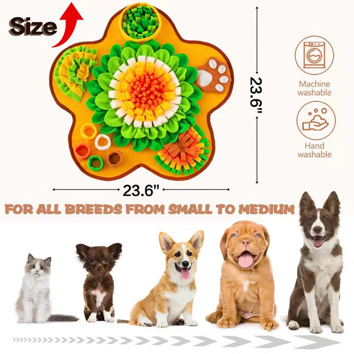 Interaktiv Snuffle Mat til Hunde i Blødt Bomuld