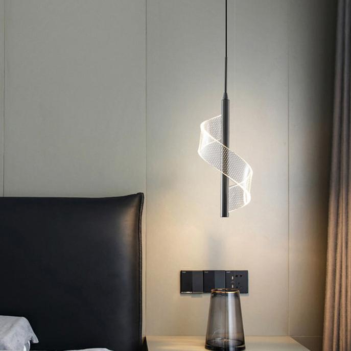 Sort og Guld Justerbar LED Pendel lys