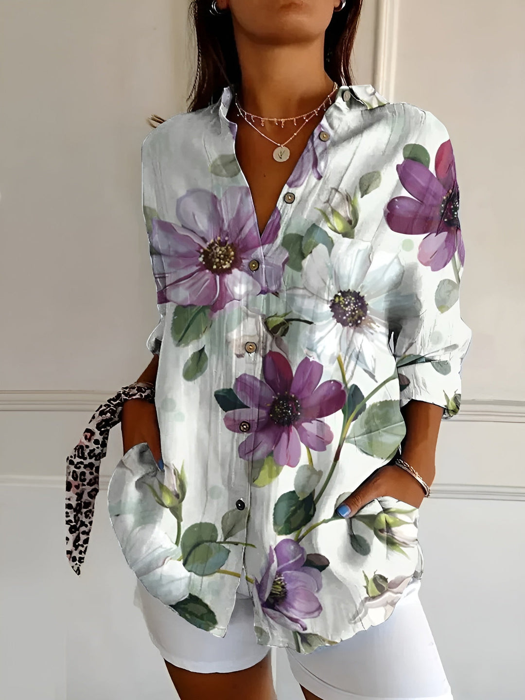 Avril™ | Chic Bluse med Legende Print