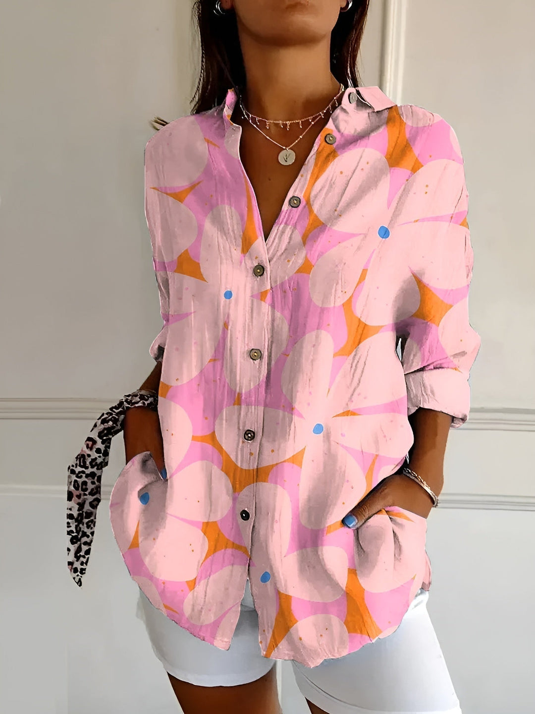 Avril™ | Chic Bluse med Legende Print