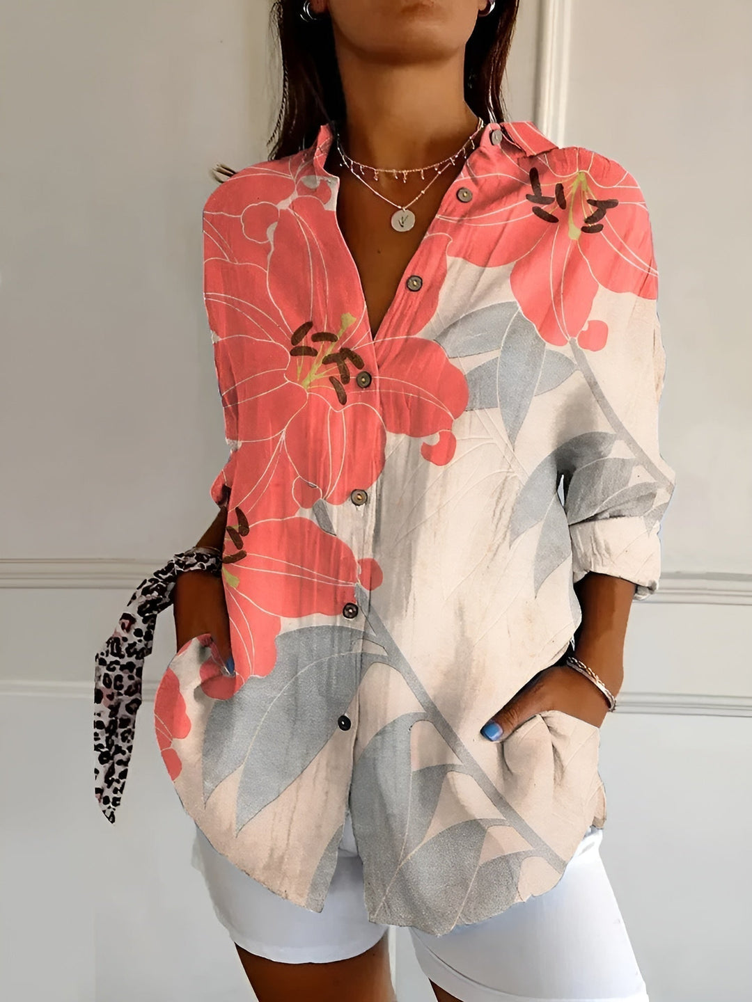Avril™ | Elegant Bluse med Legendariske Prints