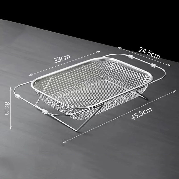 Udvidelig Metalvask Strainer til Frugt og Grøntsager