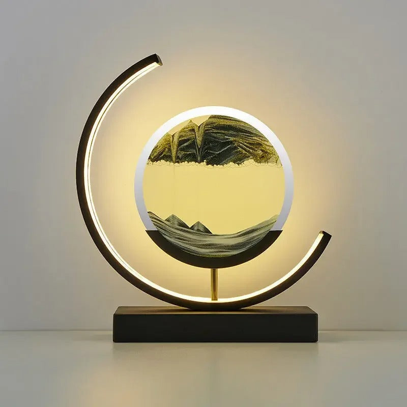 Sandscape LED Lampe med Dynamisk Sandkunst