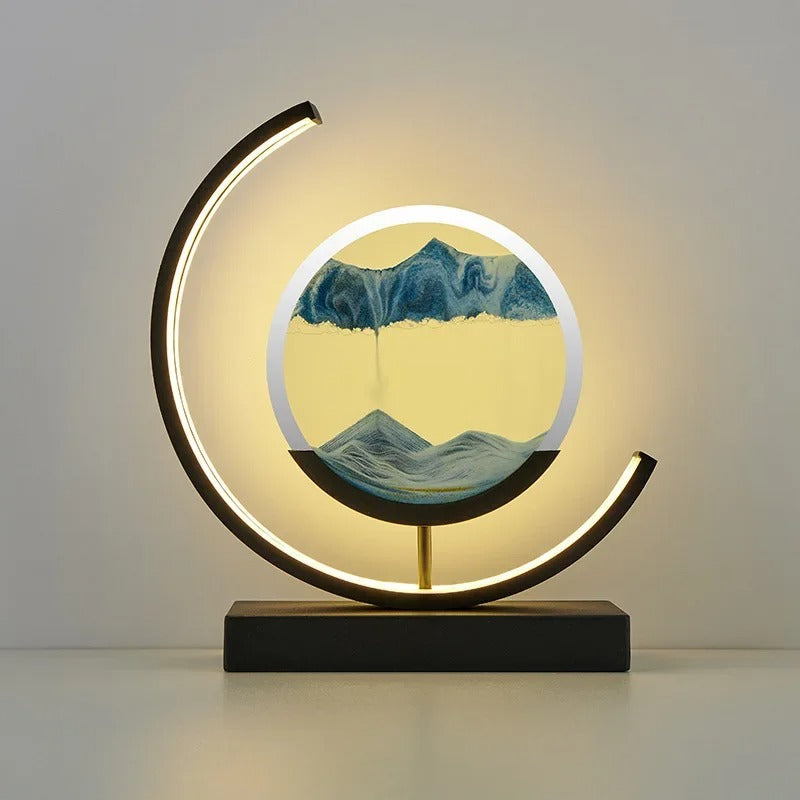Sandscape LED Lampe med Dynamisk Sandkunst
